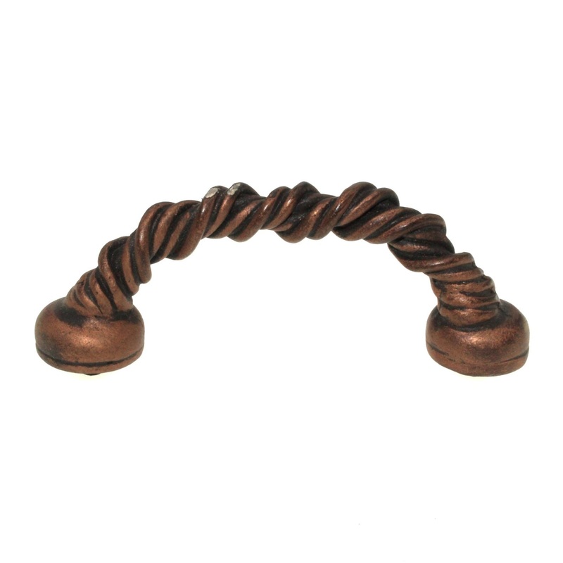 Anne at Home Tanglewood 3 Ctr Vine Cabinet Pull Black with Copper Wash 1084-733
