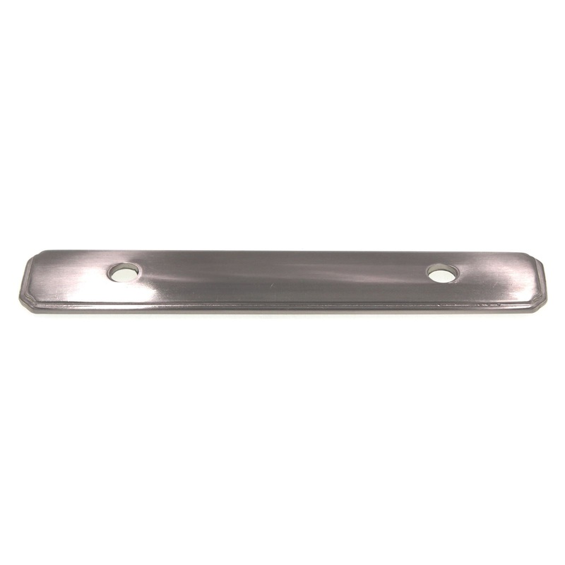 Hickory Hardware Manor House 3cc Cabinet Pull Backplate Satin Nickel P513-SN