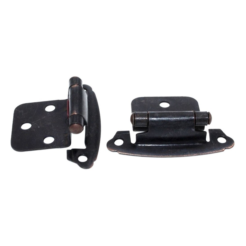 Pair Hickory Hardware P244-OBH Oil Rubbed Bronze Self Closing Cabinet Hinges