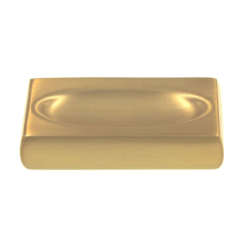 Belwith Keeler Ingot 1 Ctr Cabinet Finger Pull Brushed Golden Brass B075529-BGB