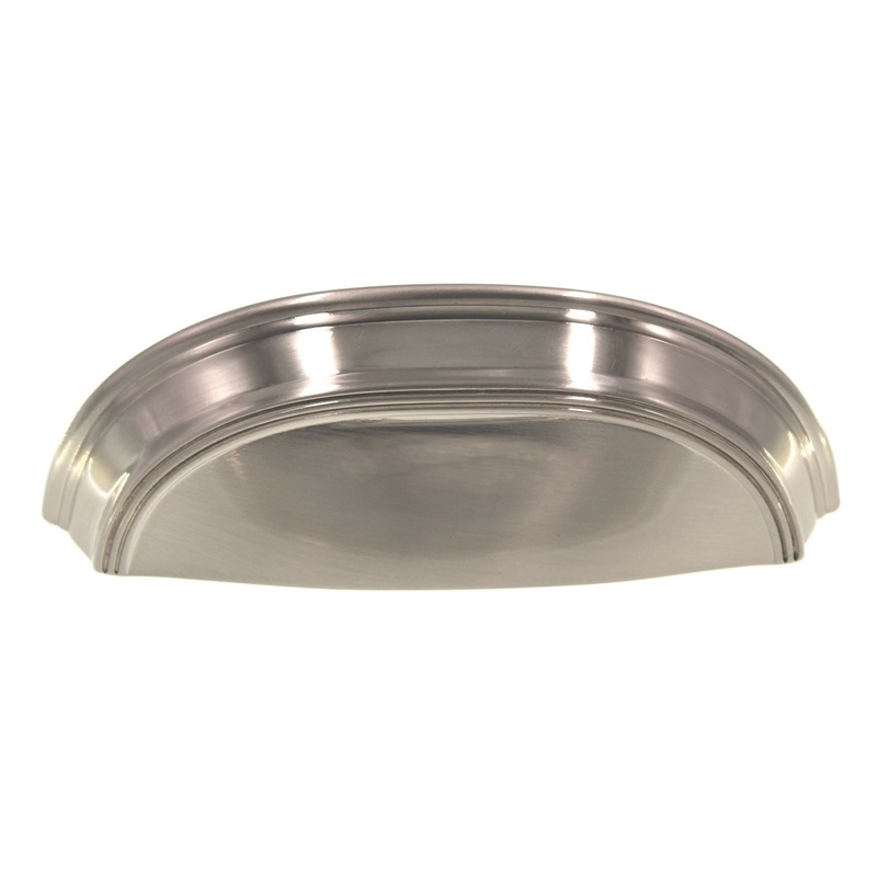Hickory Hardware American Diner 3 & 3 3/4 Ctr Cup Pull Satin Nickel P2144-SN