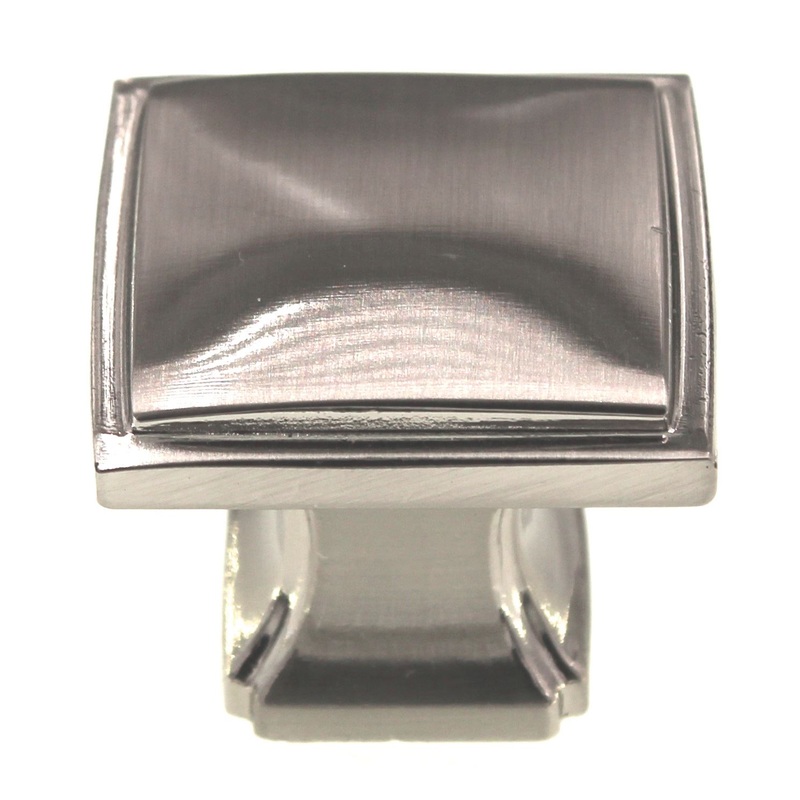 Hickory Hardware Bridges 1 1/4 Square Cabinet Knob Satin Nickel P3240-SN