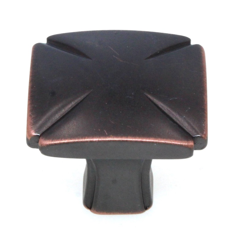 Hickory Hardware Bridges 1 3/16 Square Cabinet Knob Oil-Rubbed Bronze P3230-OBH