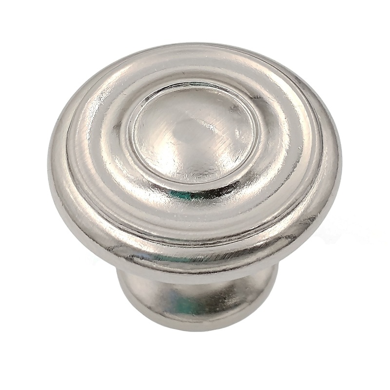 Hickory Hardware Cottage 1 1/4 Ringed Cabinet Knob Satin Nickel P3500-SN