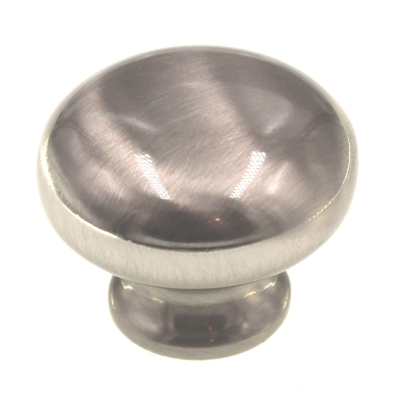 Hickory Hardware Cottage 1 1/8 Mushroom Cabinet Knob Satin Nickel P770-SN
