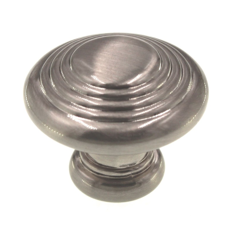 Hickory Hardware Deco 1 1/4 Tiered Ring Cabinet Knob Satin Nickel P3103-SN