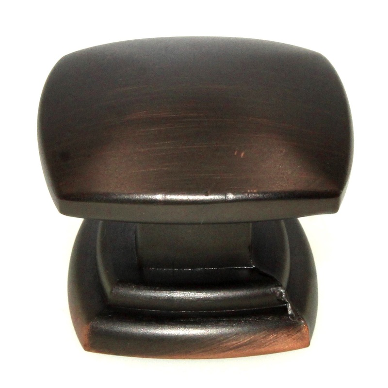 Hickory Hardware Euro-Contemporary 1 1/2 Square Knob Refined Bronze P2163-RB