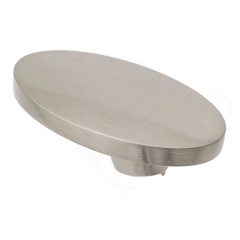 Hickory Hardware Luna 1 5/8 Angled Cabinet Knob Satin Nickel P3445-SN