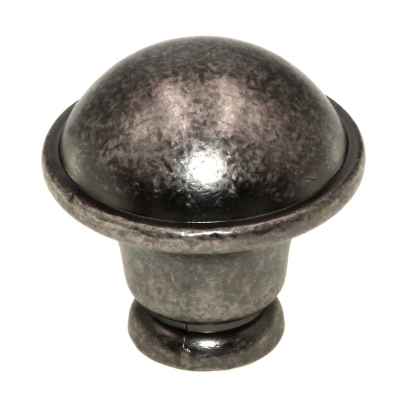 Hickory Hardware Savoy 1 1/4 Dome Cabinet Knob Black Nickel Vibed P2243-BNV