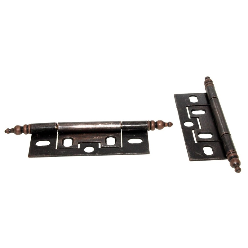 Hickory Hardware Self Mortise 2 1/2 Minaret Cabinet Hinges Vintage Bronze P8293-VB