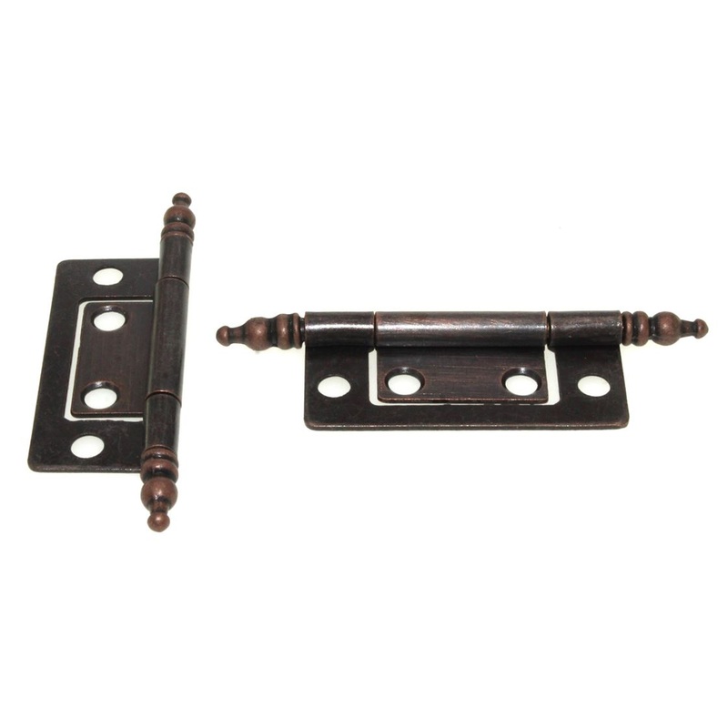 Hickory Hardware Self Mortise 2 Minaret Cabinet Hinges Vintage Bronze P8294-VB