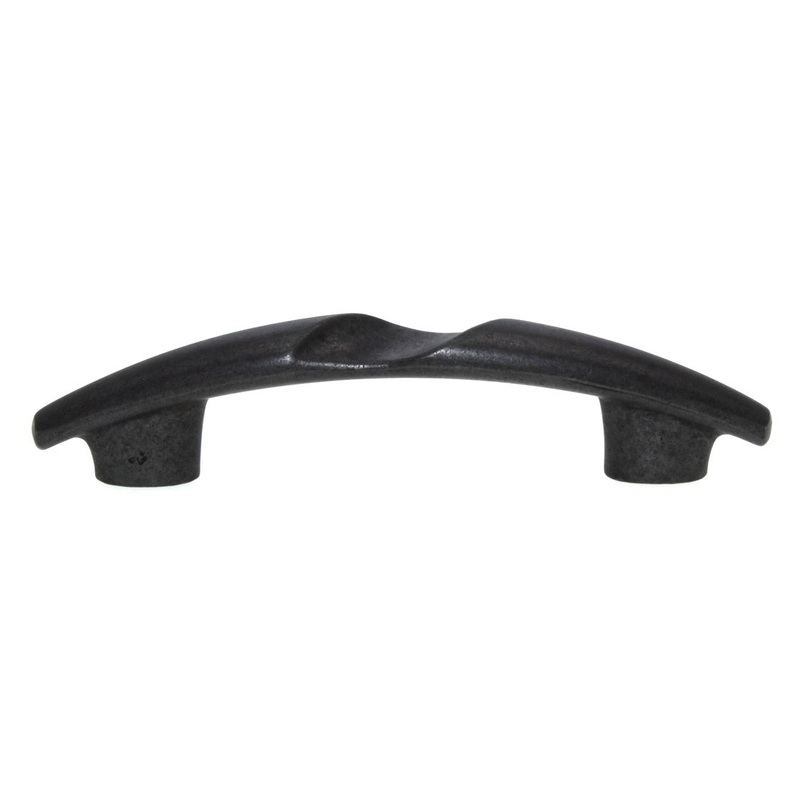 Hickory Hardware Serendipity Pull 3 & 3 3/4 (96mm) Ctr Black Iron HH74728-BI