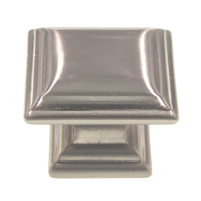 Hickory Hardware Somerset 1 1/4 Square Cabinet Knob Satin Nickel HH74639-SN