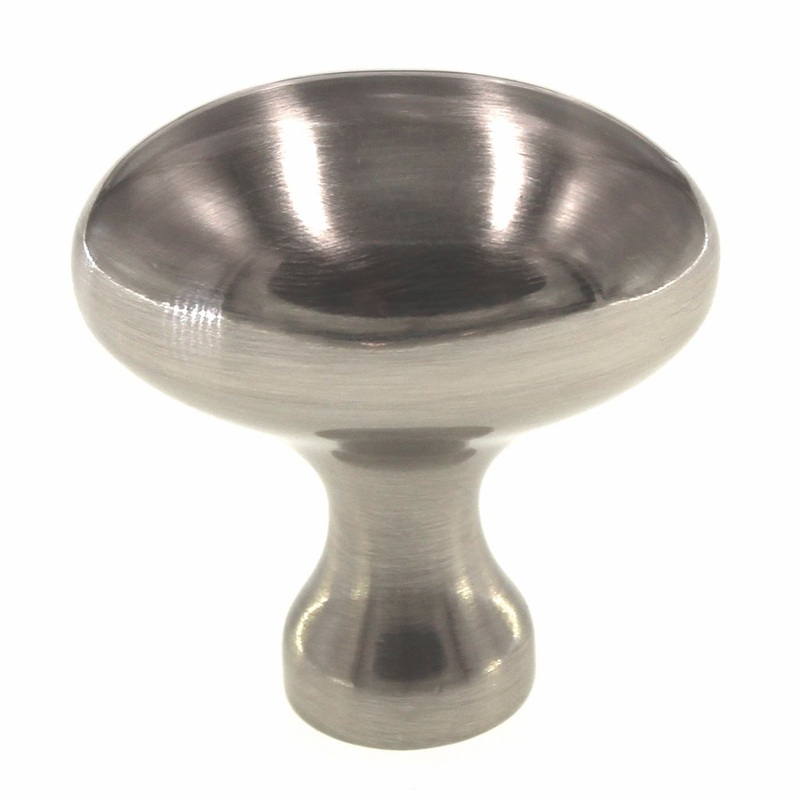 Hickory Hardware Williamsburg 1 3/8 Oval Cabinet Knob Satin Nickel P3058-SN