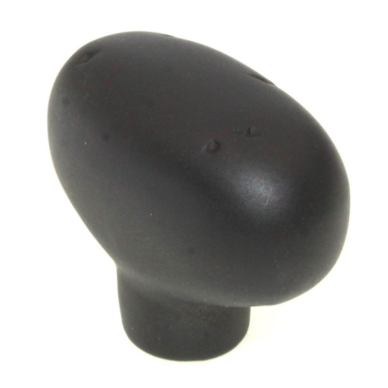 Keeler Carbonite 1 7/8 Heavy Cabinet Knob Black Iron P3671-BI