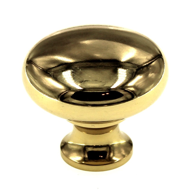 Keeler Solid Brass 1 1/4 Round Cabinet Knob Polished Brass BK13-03