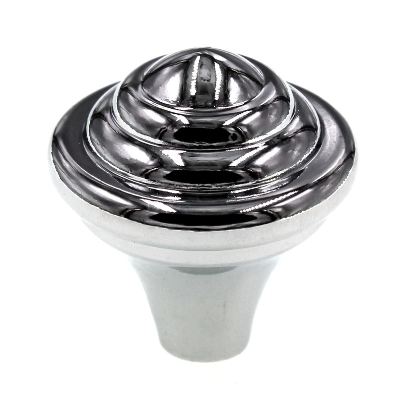 Amerock Abstractions 1 1/4 Ringed Cabinet Knob Polished Chrome BP1925726