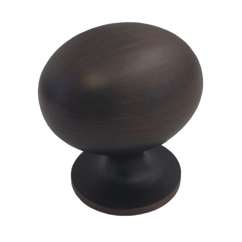 Amerock Everyday Heritage 1 3/8 Oval Cabinet Knob Oil-Rubbed Bronze BP53018ORB