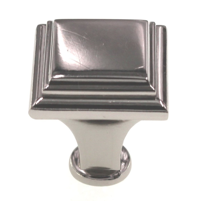 Amerock Manor 1 Square Cabinet Knob Polished Nickel BP26131PN