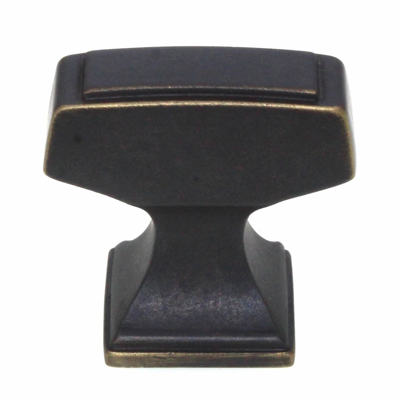 Amerock Mulholland 1 1/4 Rectangle Cabinet Knob Venetian Bronze BP53029VB