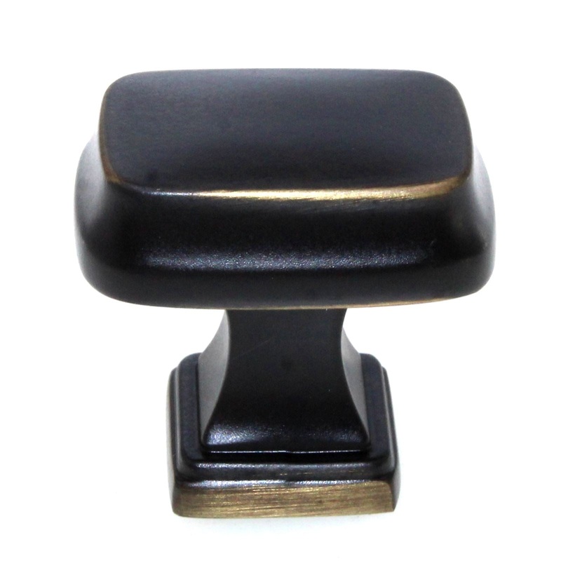 Amerock Revitalize 1 1/4 Rectangle Cabinet Knob Venetian Bronze BP55340VB