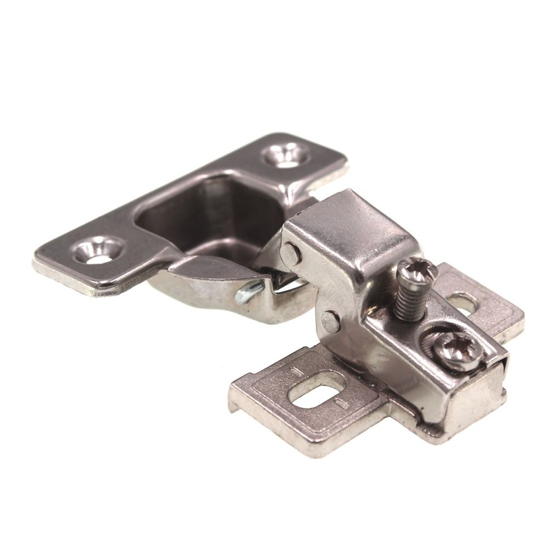 Belwith Concealed Cup Hinge 1/2 Overlay 45mm Spacing Polished Nickel P5124-14