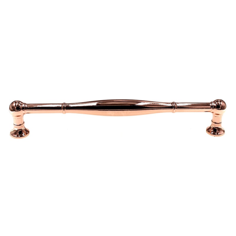 Belwith Keeler Fuller Cabinet Pull 7 1/2 (192mm) Ctr Polished Copper B076292-CP