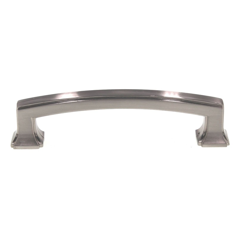 Hickory Hardware Bridges 3 3/4 (96mm) Ctr Cabinet Pull Satin Nickel P3232-SN