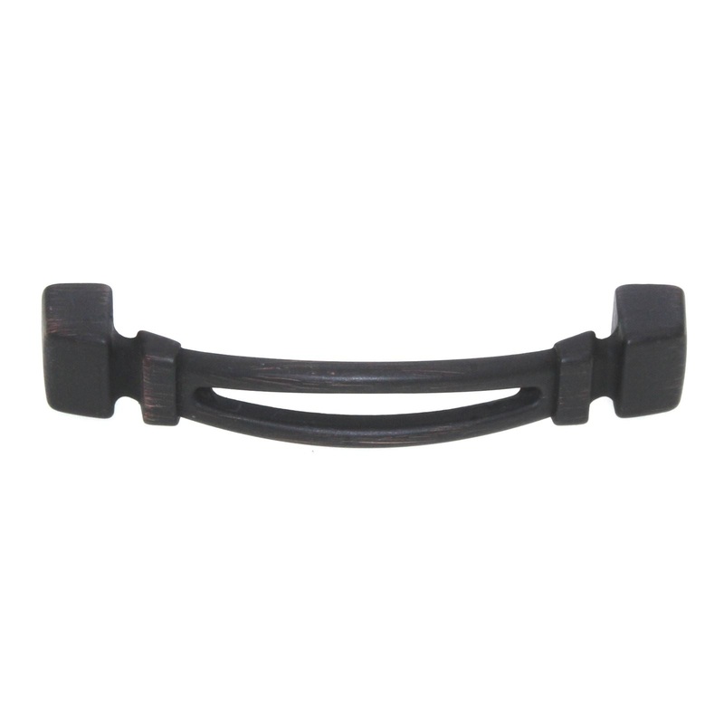 Hickory Hardware Burke 3 Ctr Cabinet Arch Pull Vintage Bronze P3571-VB