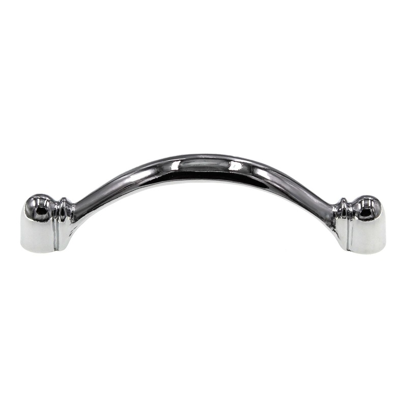 Hickory Hardware Conquest 3 Ctr Cabinet Arch Pull Polished Chrome P14441-26