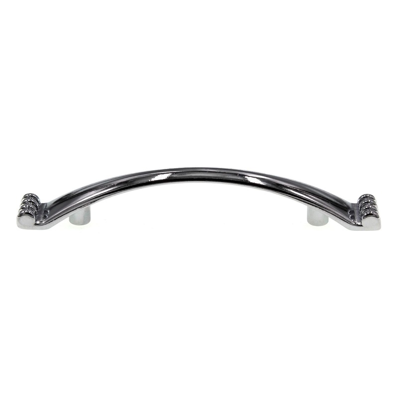 Hickory Hardware Conquest 3 Ctr Cabinet Arch Pull Polished Chrome P14461-26