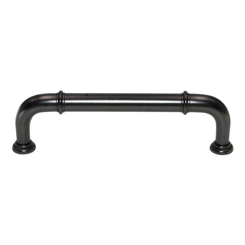Hickory Hardware Cottage 3 3/4 (96mm) Ctr Cabinet Arch Pull Black Mist P3381-BM