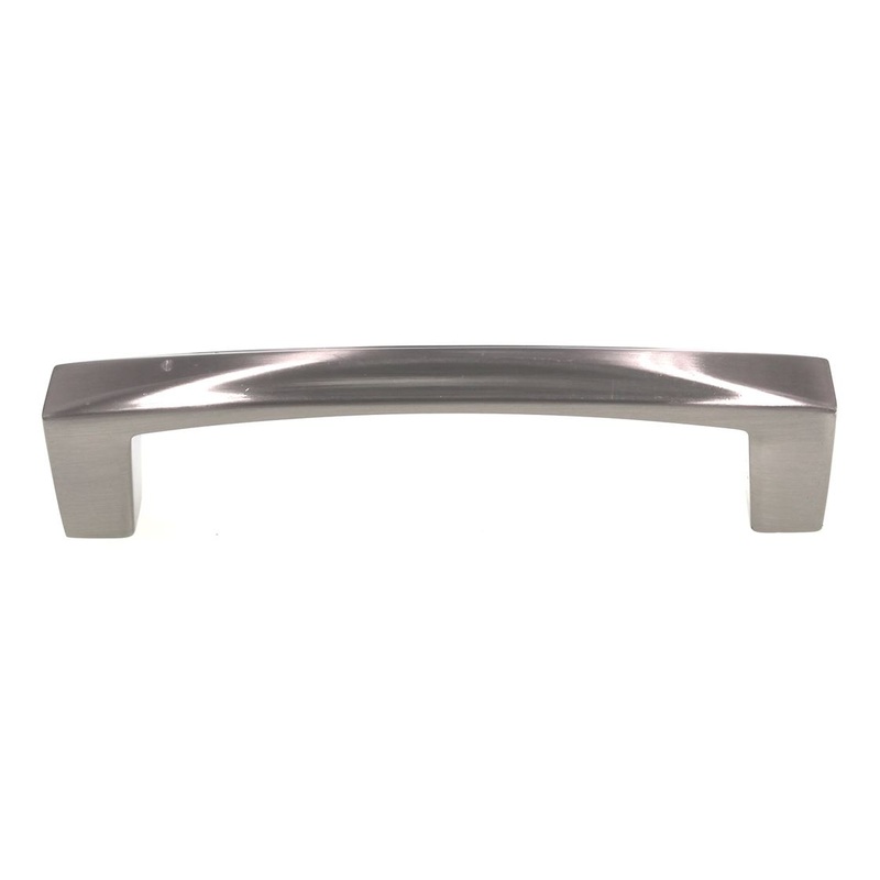 Hickory Hardware Crest Cabinet Pull 3 3/4 (96mm) Ctr Satin Nickel H076130-SN