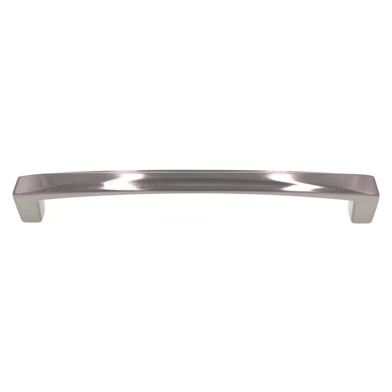 Hickory Hardware Crest Cabinet Pull 6 1/4 (160mm) Ctr Satin Nickel H076132-SN