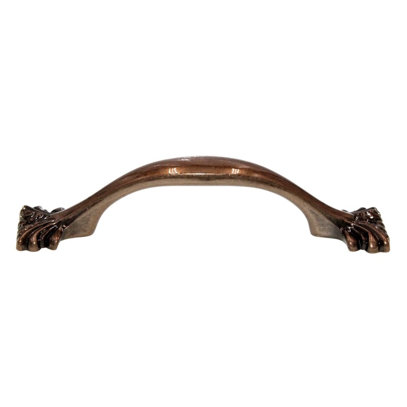 Hickory Hardware Ithica 3 Ctr Cabinet Arch Pull Antique Rose Gold P3431-ARG