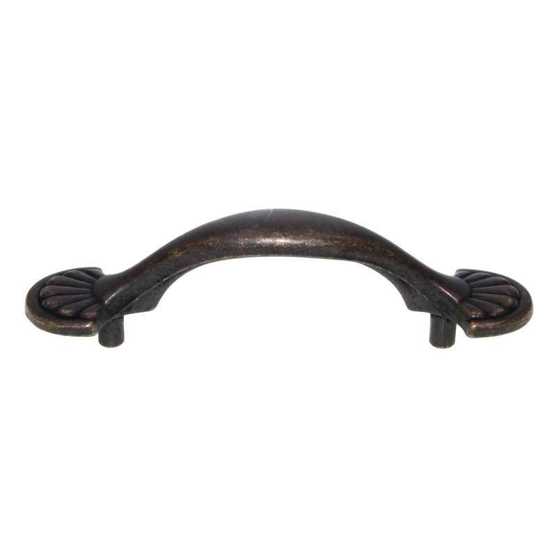 Hickory Hardware Newport 3 Ctr Cabinet Arch Pull Windover Antique P538-WOA