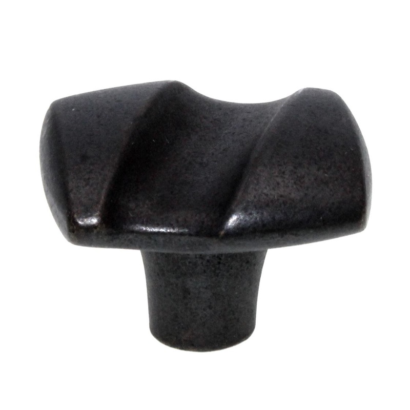 Hickory Hardware Serendipity 1 1/2 Rectangle Cabinet Knob Black Iron HH74729-BI