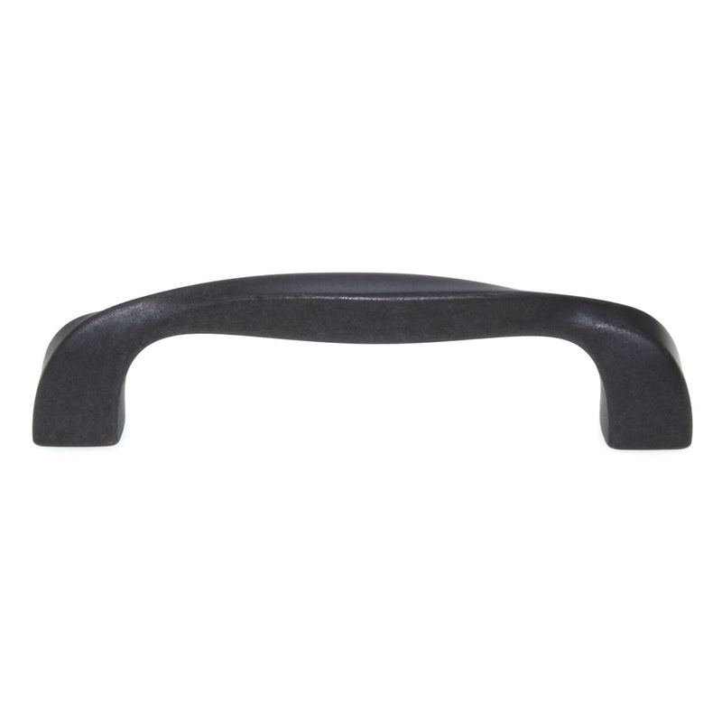 Hickory Hardware Twist Cabinet Arch Pull 3 3/4 (96mm) Ctr Black Iron H076016-BI