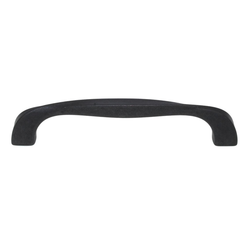 Hickory Hardware Twist Cabinet Arch Pull 5 (128mm) Ctr Black Iron H076017-BI