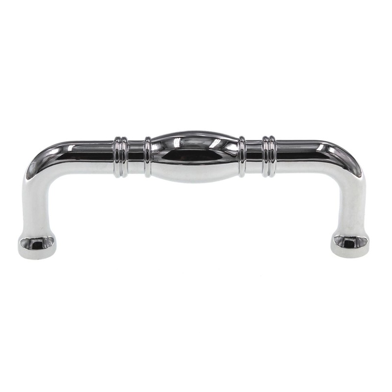 Hickory Hardware Williamsburg 3 Ctr Cabinet Arch Pull Chrome P3050-CH