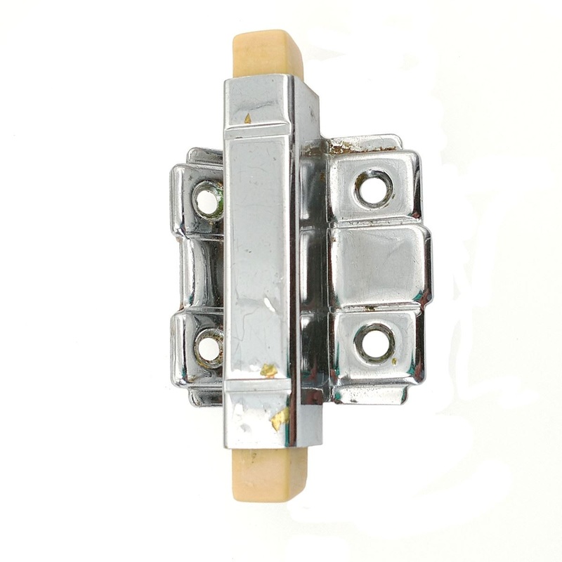 National Brass Art Deco Chrome Cabinet Pinch Latch Catch 3/8 offset NB1369-26