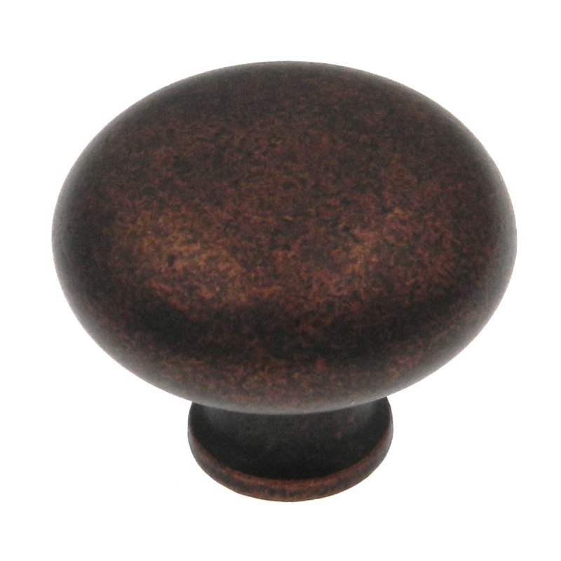 Amerock Traditional Classics Rustic Bronze 1 1/4 Round Cabinet Knob BP771-RBZ