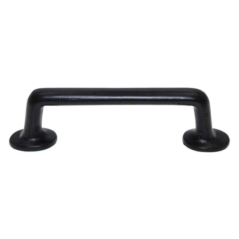 Hickory Hardware Carbonite 4 Ctr Cabinet Arch Pull Black Iron P3672-BI
