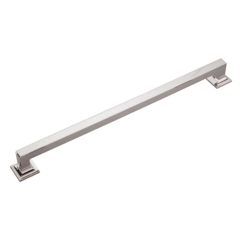 Hickory Hardware Studio Cabinet Appliance Pull 18 Ctr Polished Nickel P2279-14