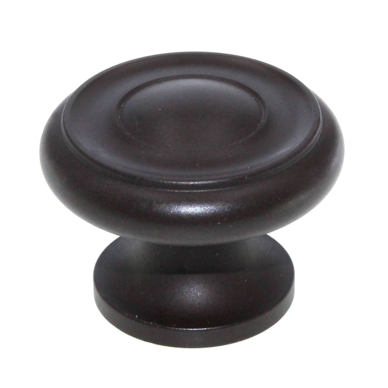 Schaub And Company 1 1/2 Solid Brass Cabinet Knob Oil-Rubbed Bronze 704-10B