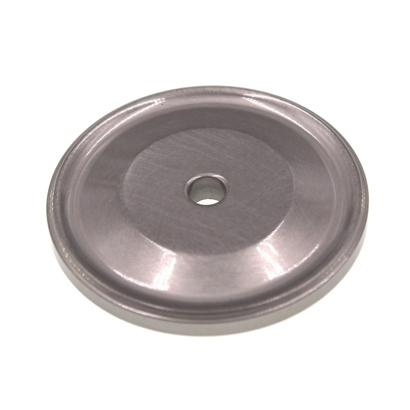 Schaub And Company 1 1/2 Solid Brass Knob Backplate Satin Nickel 710-15