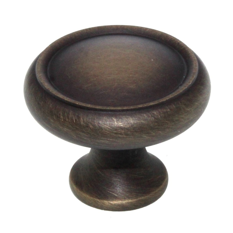 Schaub And Company 1 1/4 Solid Brass Cabinet Knob Antique Light Brass 711-ALB