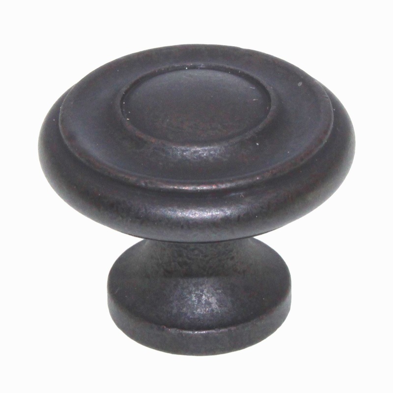Schaub And Company 1 1/4 Solid Brass Cabinet Knob Distressed Bronze 703-DBZ