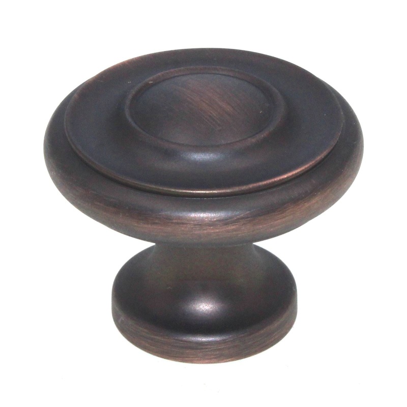 Schaub And Company 1 1/4 Solid Brass Cabinet Knob Michelangelo Bronze 703-MIBZ