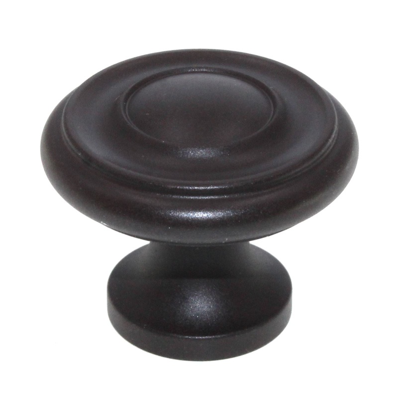 Schaub And Company 1 1/4 Solid Brass Cabinet Knob Oil-Rubbed Bronze 703-10B